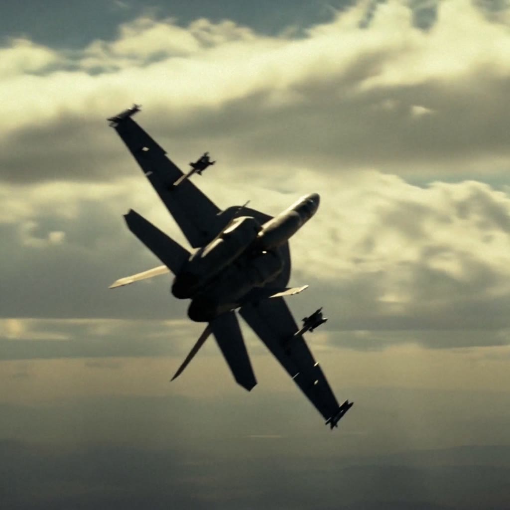 Trase Launch — a fighter jet banking through cloud, built with generative AI